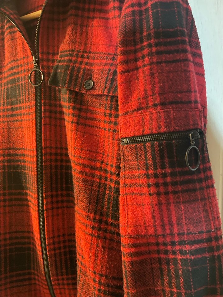 Academia Kırmızı Siyah Kapüşonlu Ceket - Görsel 4