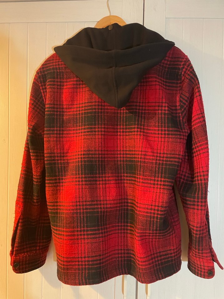 Academia Kırmızı Siyah Kapüşonlu Ceket - Görsel 2