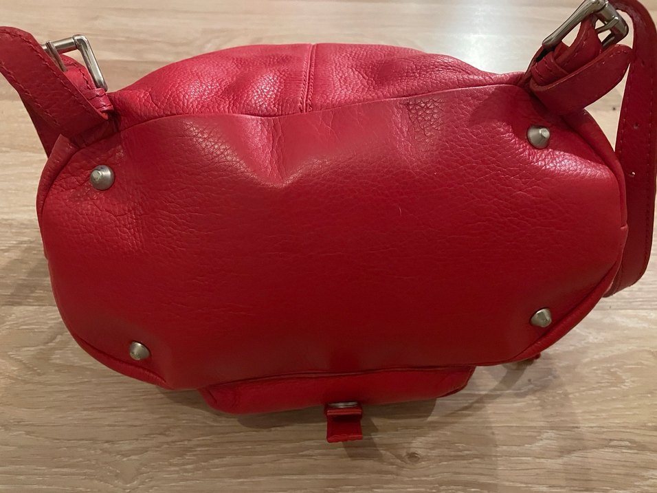 Matraş Gerçek Deri Kırımızı Sırt Çantası - Görsel 3