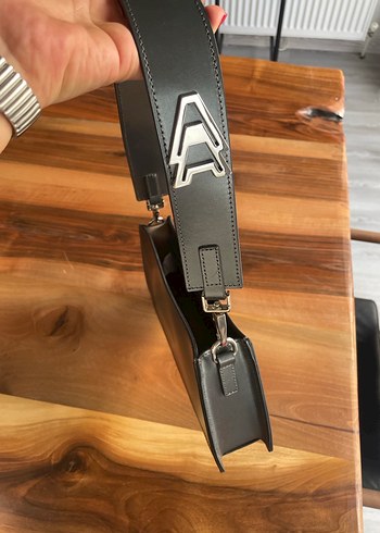 Academia Gerçek Deri Antrasit Kol Çantas - Görsel 6