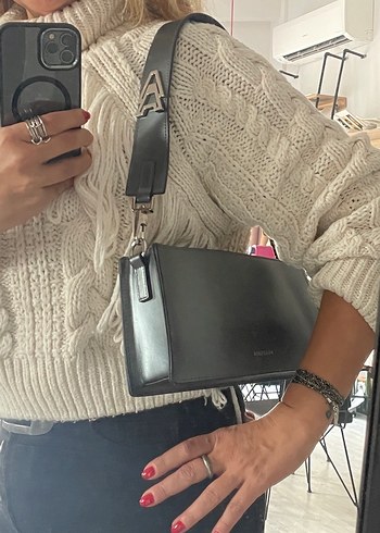 Academia Gerçek Deri Antrasit Kol Çantas - Görsel 11