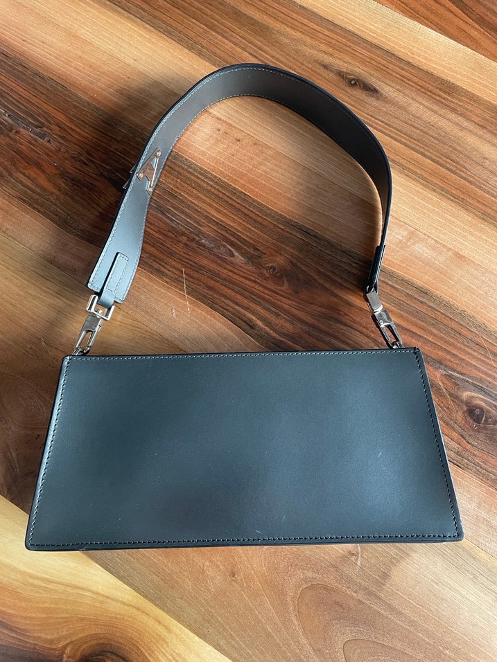 Academia Gerçek Deri Antrasit Kol Çantas - Görsel 5