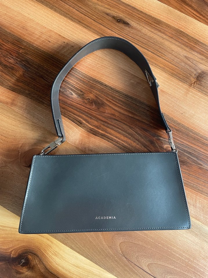 Academia Gerçek Deri Antrasit Kol Çantas - Görsel 4