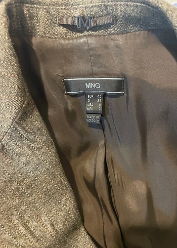 Mango Haki/Kahverengi Ceket - Görsel 3