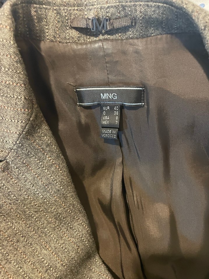 Mango Haki/Kahverengi Ceket - Görsel 3