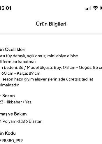 Academia Siyah Tüylü Mini Abiye Elbise - Görsel 7