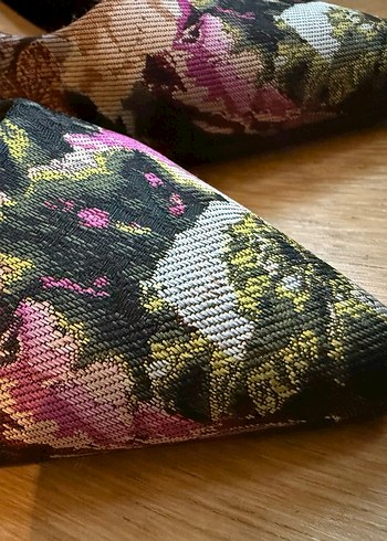 Mango - Floral Desenli Stiletto - Görsel 3