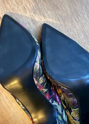 Mango - Floral Desenli Stiletto - Görsel 5