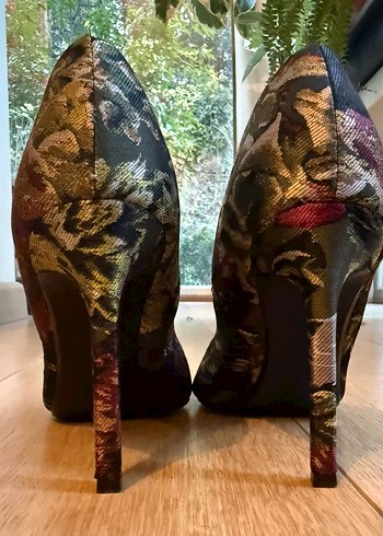 Mango - Floral Desenli Stiletto - Görsel 2