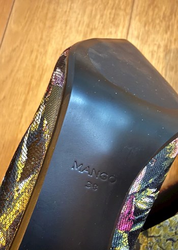 Mango - Floral Desenli Stiletto - Görsel 6