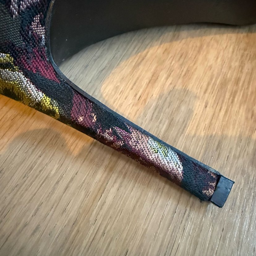 Mango - Floral Desenli Stiletto - Görsel 4
