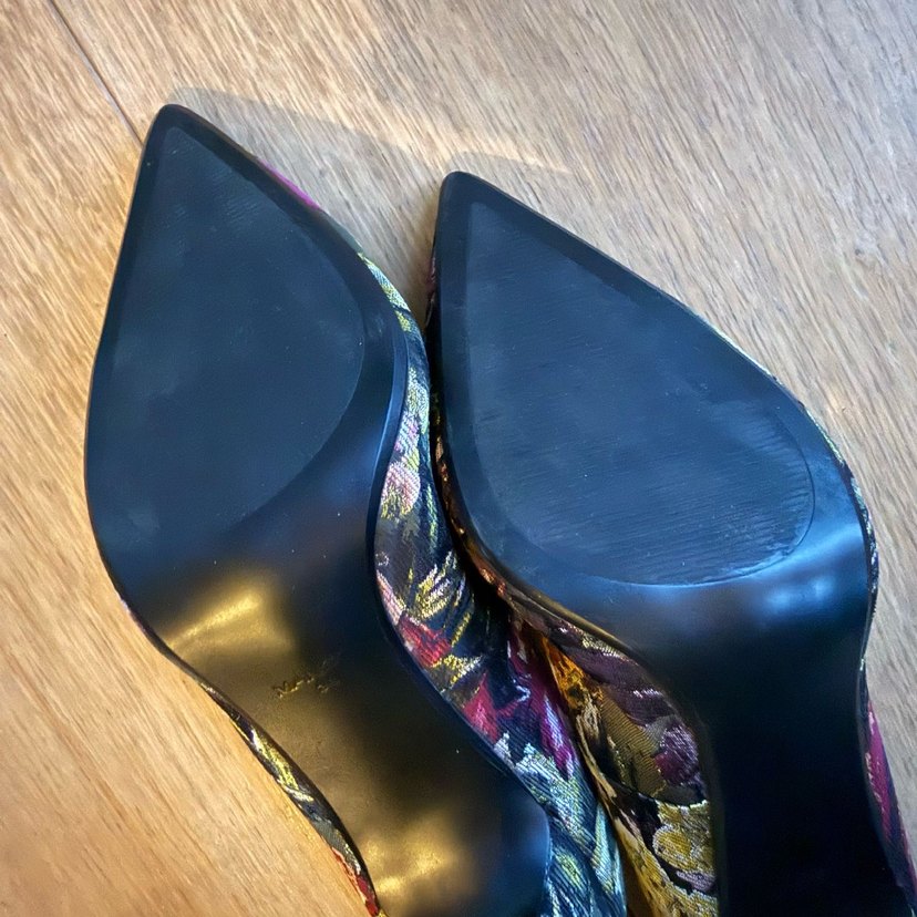 Mango - Floral Desenli Stiletto - Görsel 5