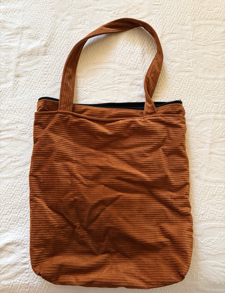 Kahverengi Kadın Süet Fermuarlı Çanta - Görsel 3