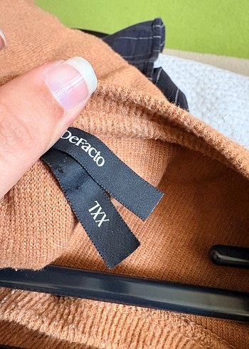 Kahverengi Kadın Yün Salaş Kazak - Görsel 3