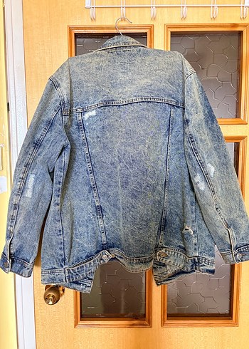 Vintage Mavi Kadın Denim Ceket - Görsel 2