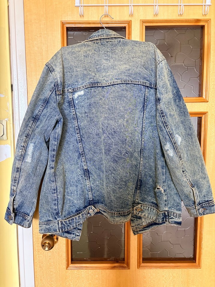 Vintage Mavi Kadın Denim Ceket - Görsel 2