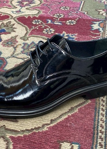 Erkek Siyah Parlak Klasik Ofis Ayakkabısı - Görsel 3