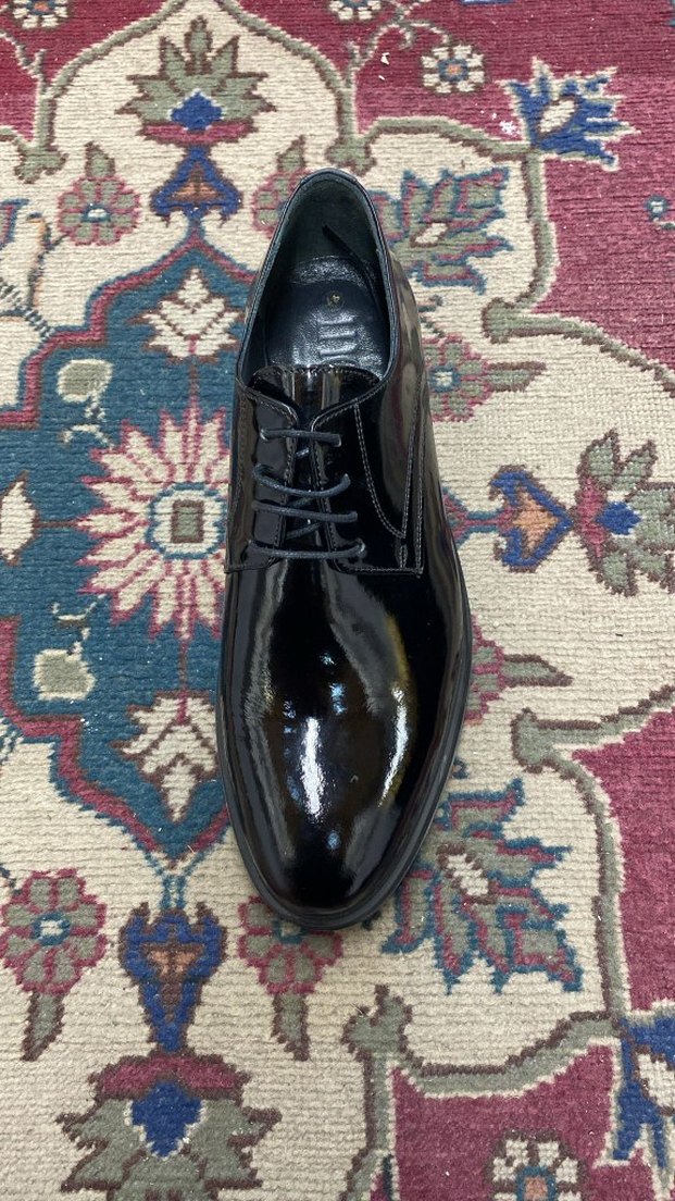 Erkek Siyah Parlak Klasik Ofis Ayakkabısı - Görsel 2