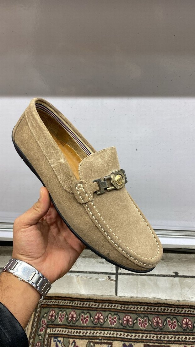 Kahverengi Süet Tokalı Erkek Loafer - Görsel 2