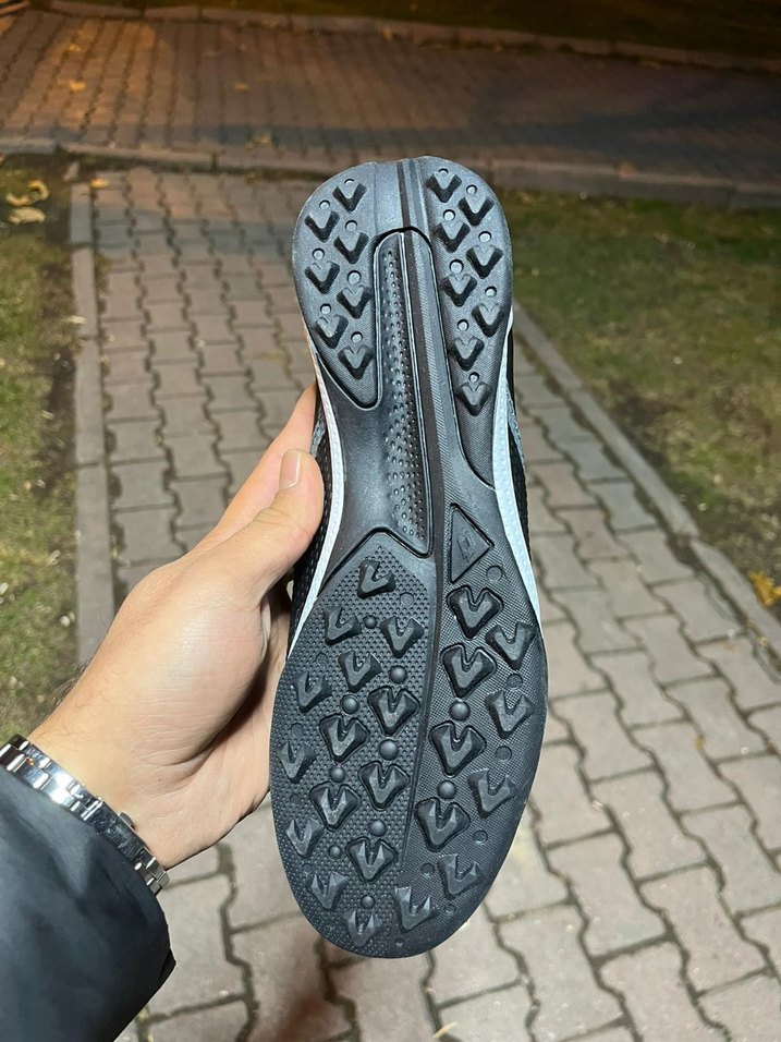 41-43 Gri Erkek Bağcıklı Futbol Ayakkabısı - Görsel 2