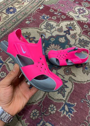 Nike Kız Çocuk Pembe Cırt Cırtlı Sandalet - Görsel 5