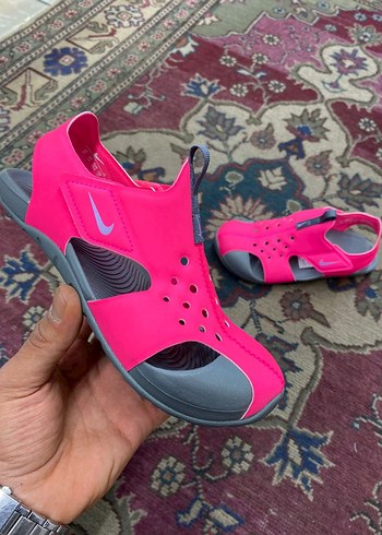 Nike Kız Çocuk Pembe Cırt Cırtlı Sandalet - Görsel 4