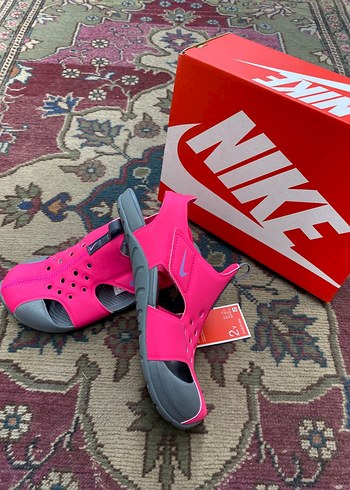 Nike Kız Çocuk Pembe Cırt Cırtlı Sandalet - Görsel 2