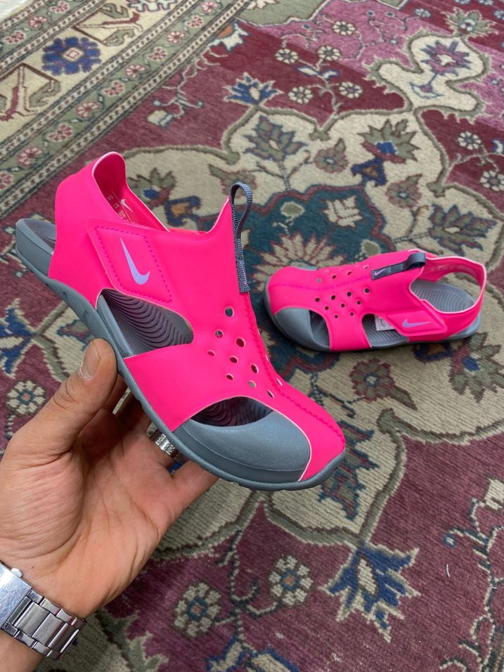 Nike Kız Çocuk Pembe Cırt Cırtlı Sandalet - Görsel 5