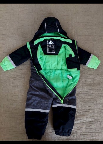 Gri Bebek Erkek Polar Kar Tulumu - Görsel 2