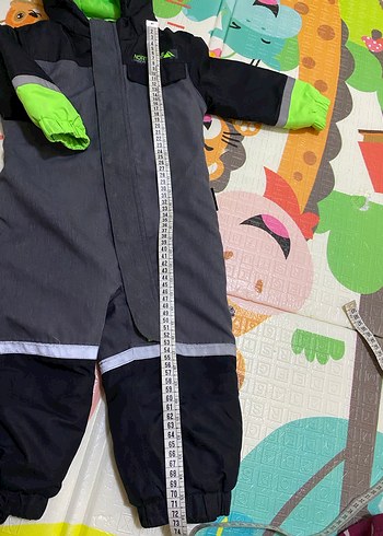 Gri Bebek Erkek Polar Kar Tulumu - Görsel 4