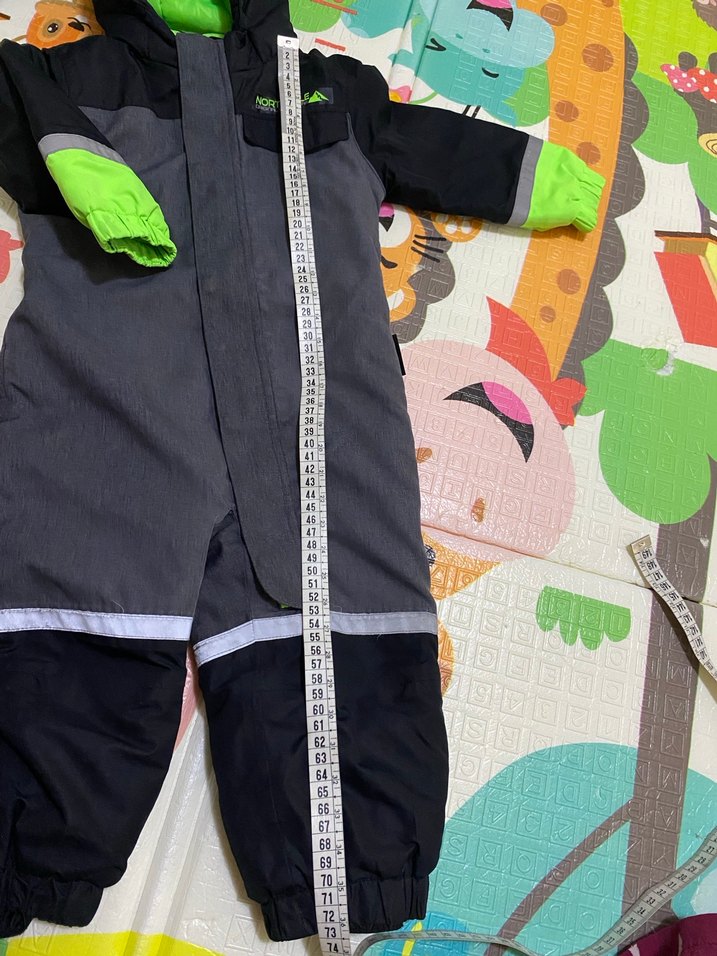 Gri Bebek Erkek Polar Kar Tulumu - Görsel 4