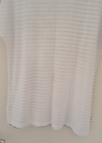 Baskılı Gri-Beyaz Hamile Tişörtü - Görsel 2