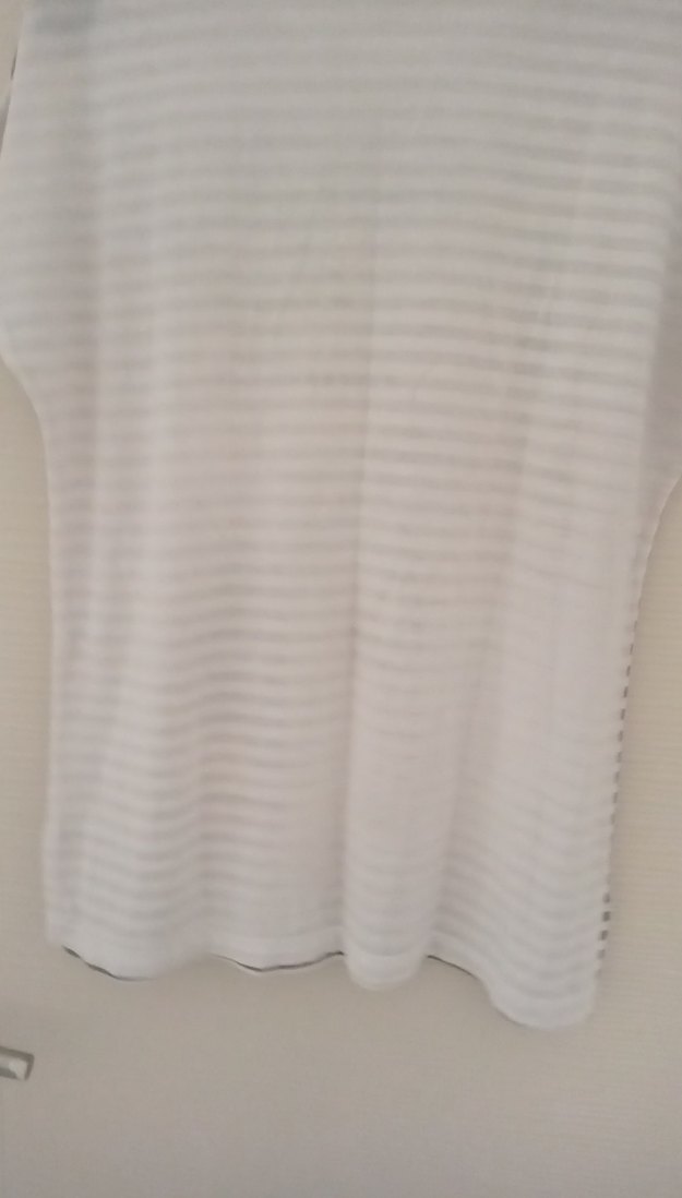 Baskılı Gri-Beyaz Hamile Tişörtü - Görsel 2