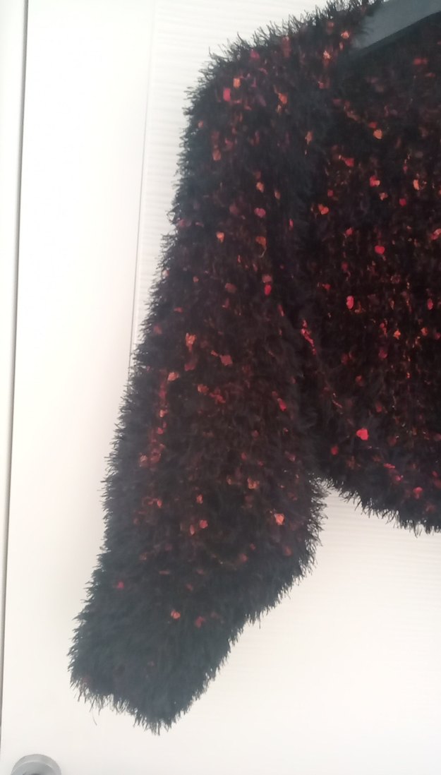 Bordo Kürklü  Bolero - Görsel 2