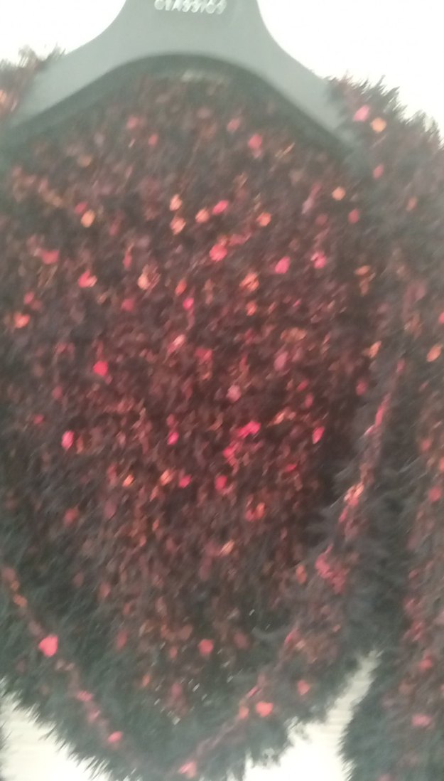 Bordo Kürklü  Bolero - Görsel 4