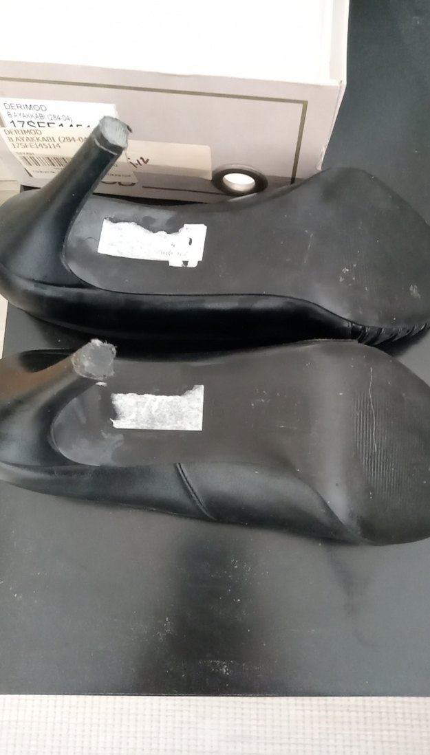 DERIMOD Siyah Plise Detaylı Platform Topuklu Kadın Ayakkabı - Görsel 5