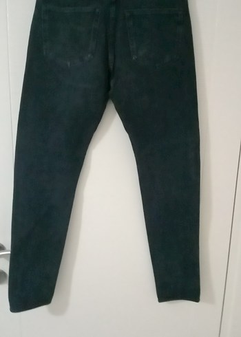 Gri Regular Fit Düğmeli Erkek Denim Pantolon - Görsel 4
