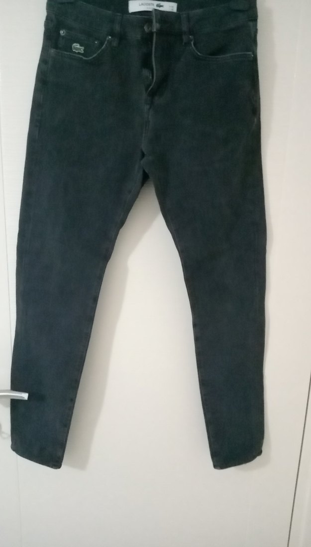 Gri Regular Fit Düğmeli Erkek Denim Pantolon - Görsel 2