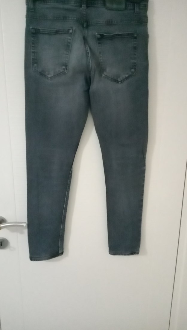 Gri Erkek Denim Pantolon Regular Fit - Görsel 4