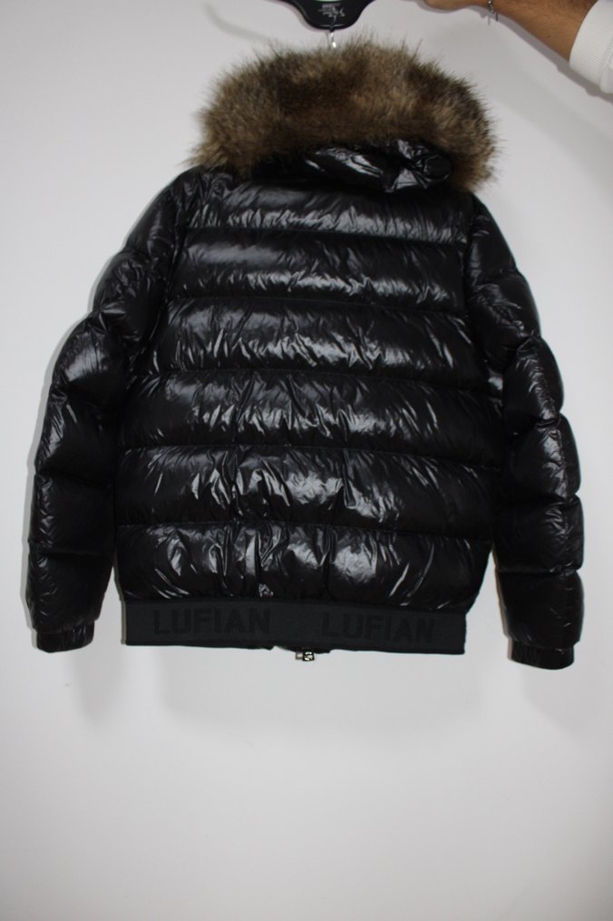 LufıanKürklü Kapüşonlu Siyah Kadın Kışlık Mont - Görsel 2
