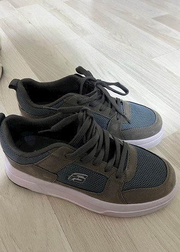 Forza Gri Kadın Spor Ayakkabı Velcro Detaylı - Görsel 2