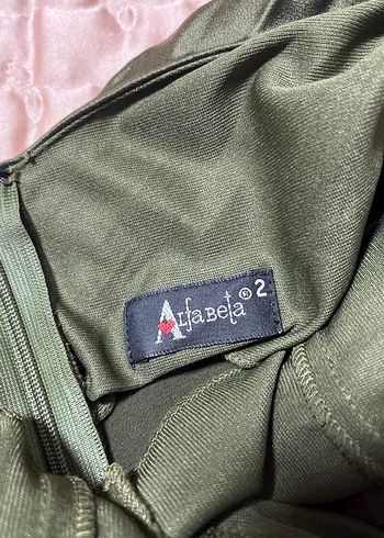 Drapeli Straplez Uzun Yeşil Abiye Elbise - Görsel 4