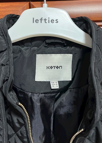 Koton Kapitone Siyah Kadın Ceket - Görsel 2