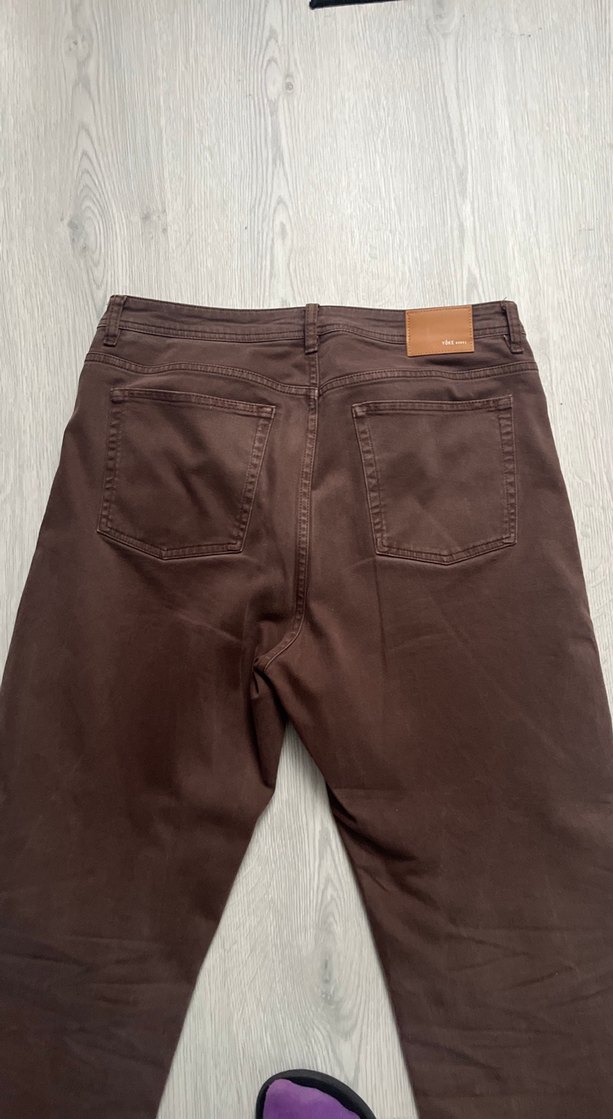 Kahverengi Erkek Kot Kumaş Pantolon - Görsel 3