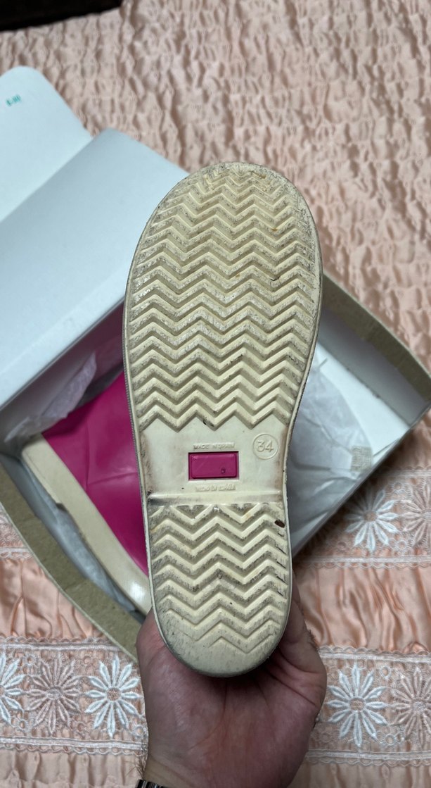 Igor Kız Çocuk Pembe Kauçuk Çizme Velcro - Görsel 3