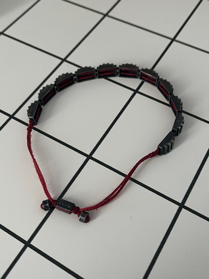 Gri Erkek Punk Tarzı Juju bileklik - Görsel 2