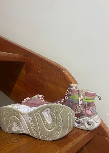 Skechers Kız Çocuk Pembe Simli Işıklı Spor Ayakkabı - Görsel 4