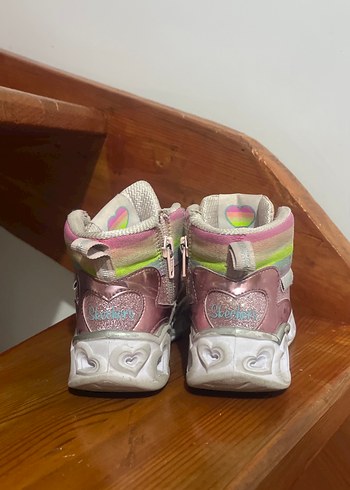 Skechers Kız Çocuk Pembe Simli Işıklı Spor Ayakkabı - Görsel 2