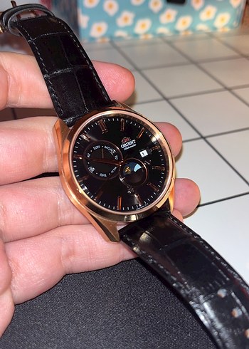 Orient Rose Gold Sun/Moon Automatic saat - Görsel 5