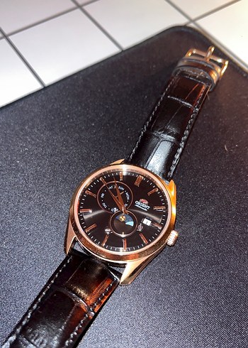 Orient Rose Gold Sun/Moon Automatic saat - Görsel 9